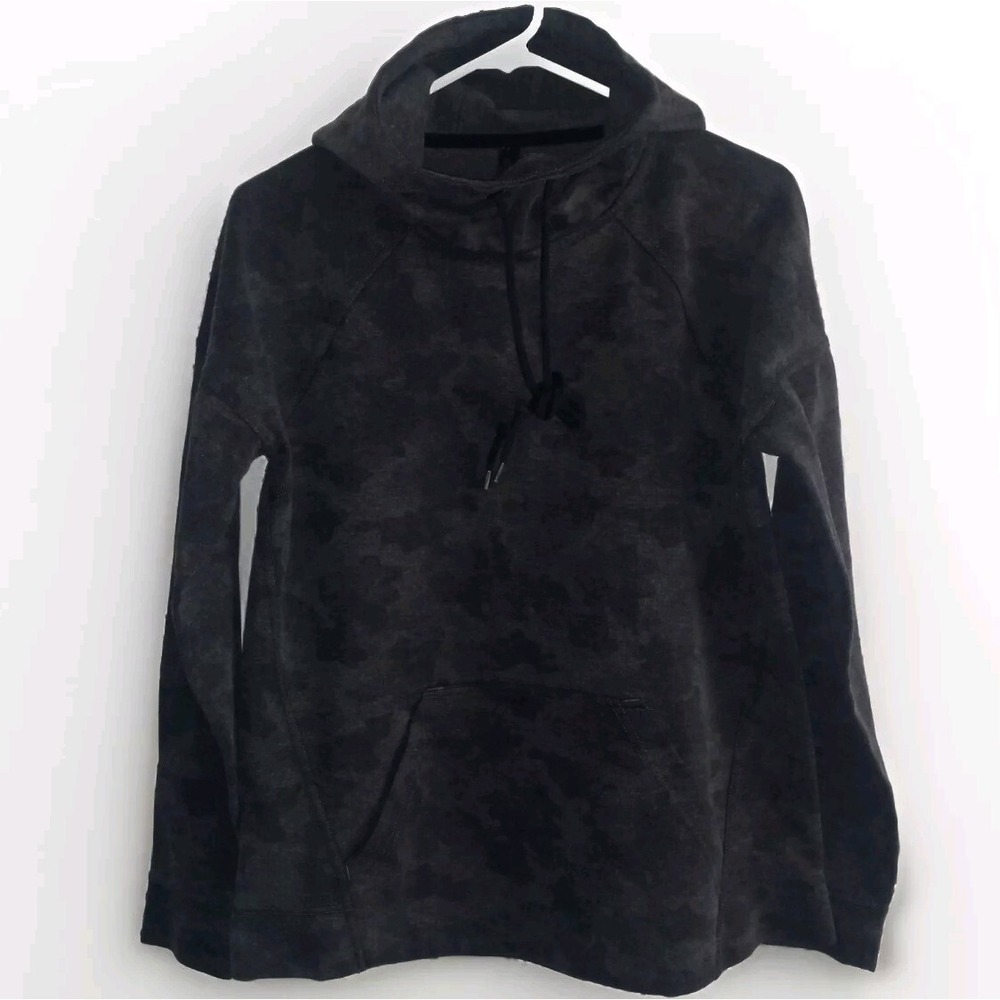 Kyodan‎ Activewear Hoodie Gray Camo Print Size M Medium Cowl Neck